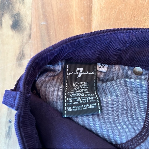 NWOT 7 For All Mankind corduroy jeans - Picture 3 of 3